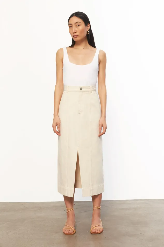 Women Mara Hoffman Skirts Nakita Skirt Ivory Women Mara Hoffman Skirts Nakita Skirt Ivory