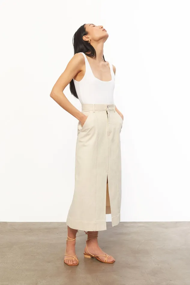 Women Mara Hoffman Skirts Nakita Skirt Ivory Women Mara Hoffman Skirts Nakita Skirt Ivory