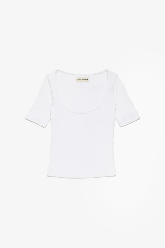 Women Mara Hoffman Tops Monique Top White