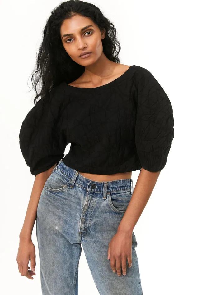 Women Mara Hoffman Tops Peni Top Black