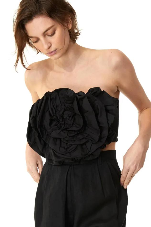 Women Mara Hoffman Tops Rose Top Black Women Mara Hoffman Tops Rose Top Black