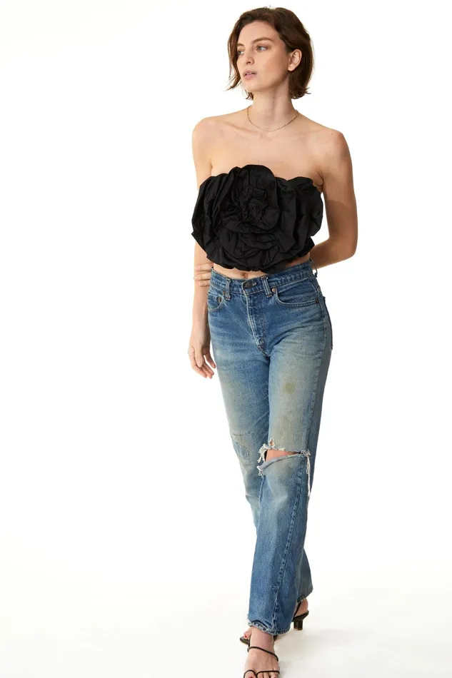 Women Mara Hoffman Tops Rose Top Black Women Mara Hoffman Tops Rose Top Black