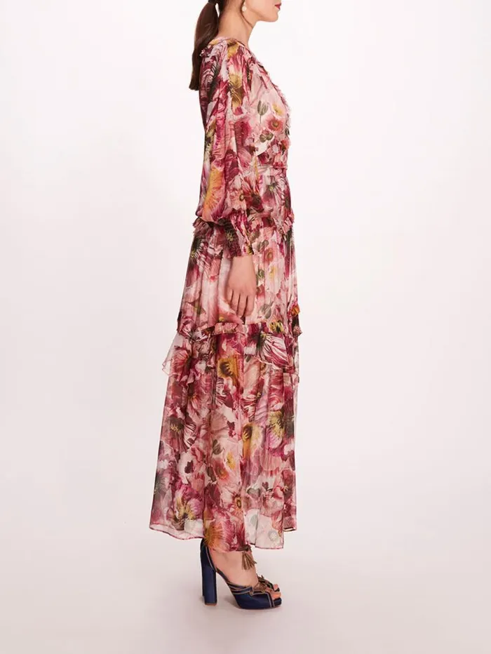 Women Marchesa Marchesa Rosa Leilani Dress Blush