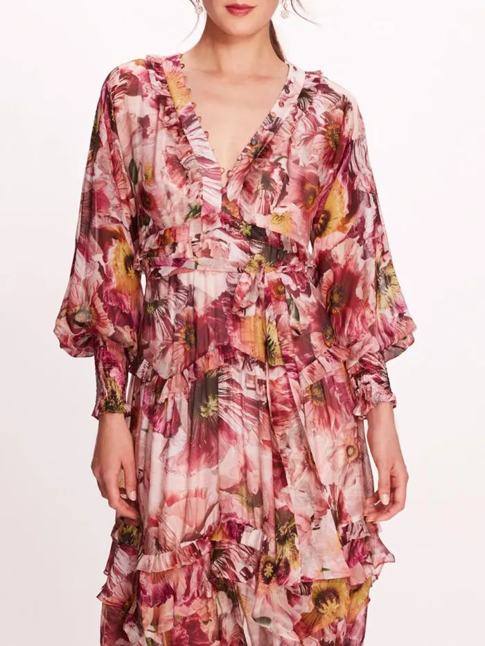 Women Marchesa Marchesa Rosa Leilani Dress Blush