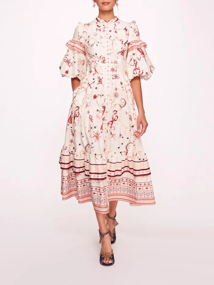 Women Marchesa Marchesa Rosa Parker Red Multi