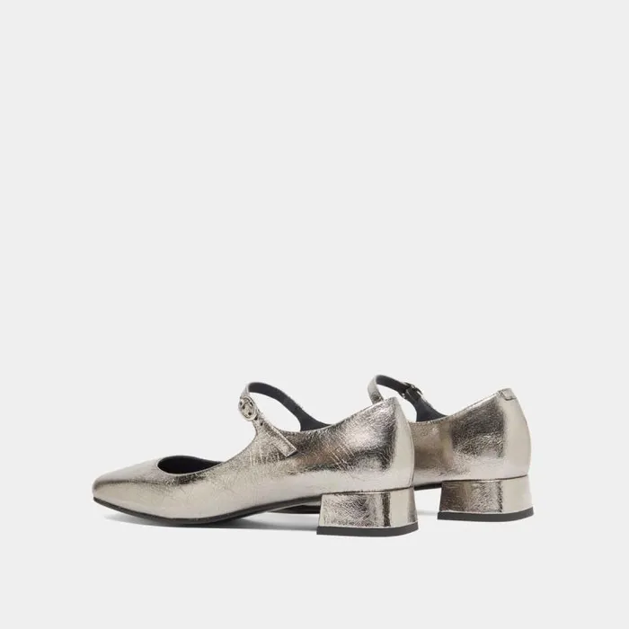 Women Mary Jane With Pointed Toes Dark Silver JONAK Babies Saloms