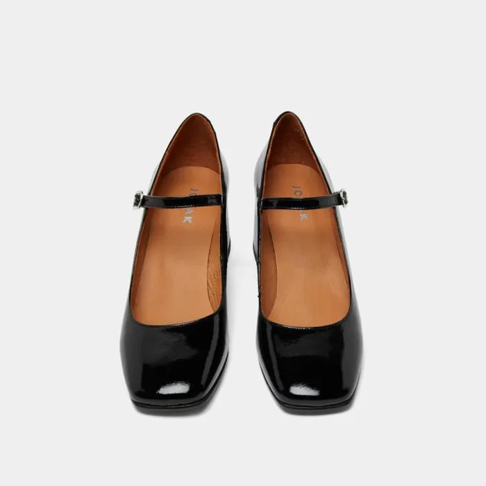 Women Mary Janes With Square Heel Black JONAK Babies Saloms