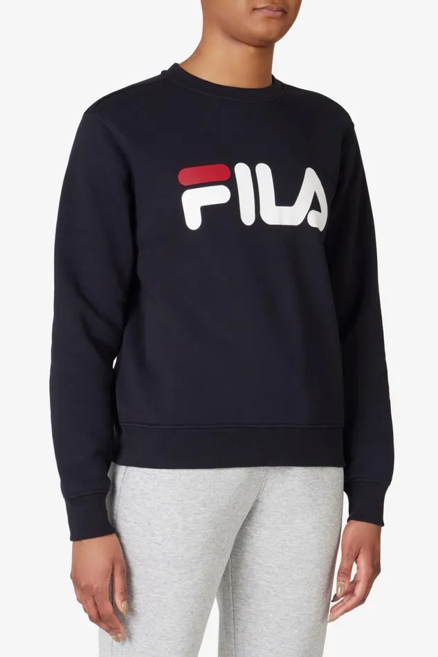 Women Matching Sets Fila Classic Fila Logo Long Sleeve Crew