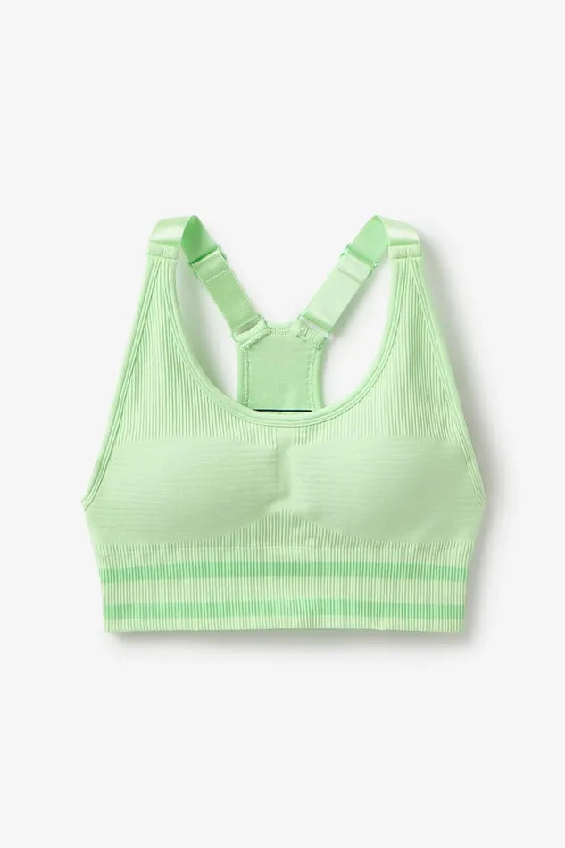 Women Matching Sets Fila Lucky Ace Seamless Sports Bra 301 Patina Green