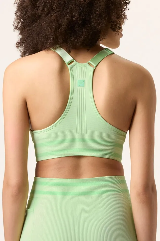 Women Matching Sets Fila Lucky Ace Seamless Sports Bra 301 Patina Green