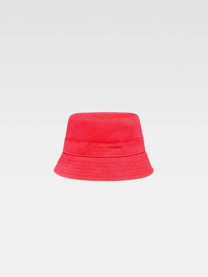 WomenMen Accessories and Shoes JACQUEMUS The Gadjo Kids039 Bucket Hat Red