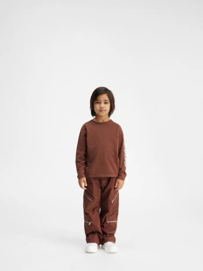 WomenMen Bottoms JACQUEMUS The Marrone Kids039 Cargo Pants Dark Brown