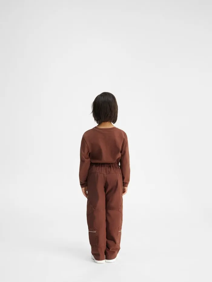 WomenMen Bottoms JACQUEMUS The Marrone Kids039 Cargo Pants Dark Brown