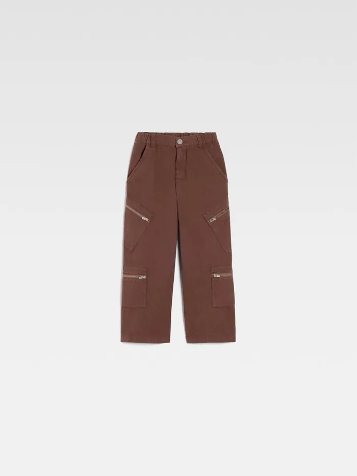 WomenMen Bottoms JACQUEMUS The Marrone Kids039 Cargo Pants Dark Brown