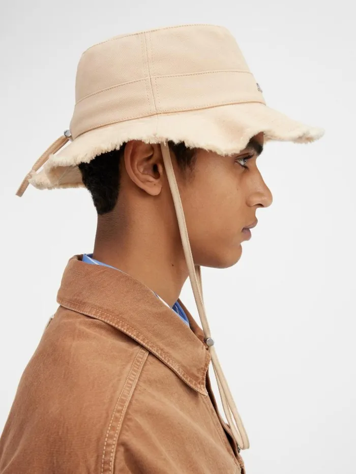 WomenMen Hats JACQUEMUS The Artichaut Bucket Hat Beige WomenMen Hats JACQUEMUS The Artichaut Bucket Hat Beige