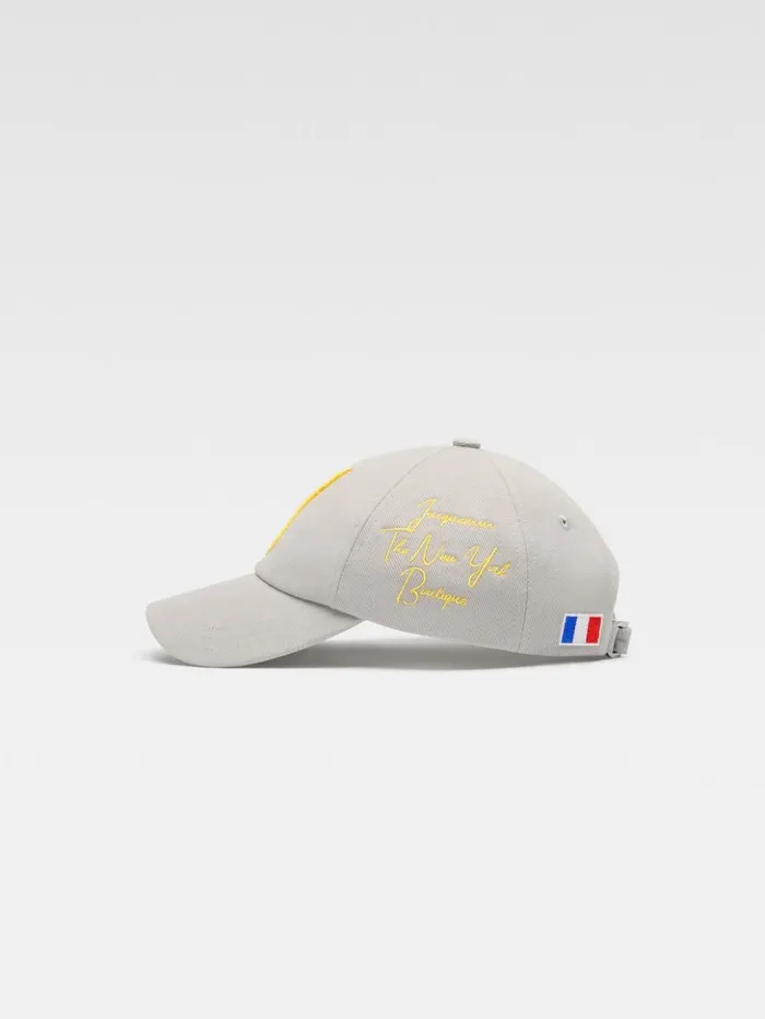 WomenMen Hats JACQUEMUS The New York Baseball Cap Grey WomenMen Hats JACQUEMUS The New York Baseball Cap Grey