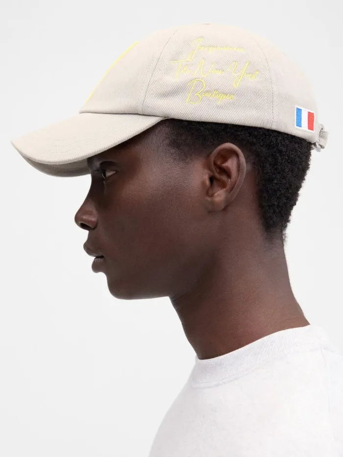 WomenMen Hats JACQUEMUS The New York Baseball Cap Grey WomenMen Hats JACQUEMUS The New York Baseball Cap Grey