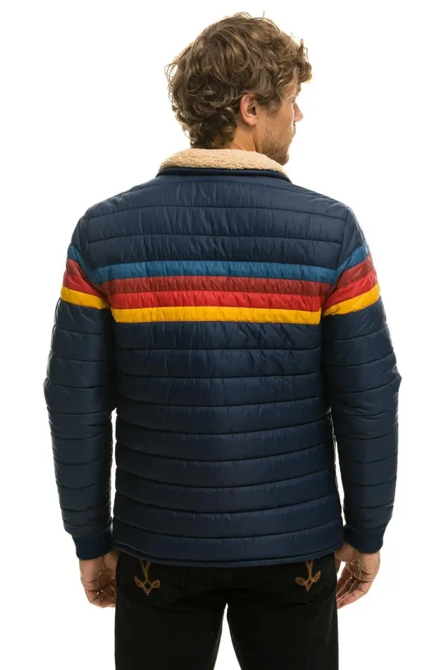 WomenMen Outerwear Aviator Nation 4 STRIPE JACKET 8211 NAVY