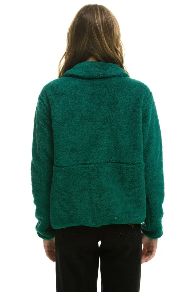 WomenMen Outerwear Aviator Nation TEDDY UNISEX HALF ZIP JACKET 8211 AMAZON