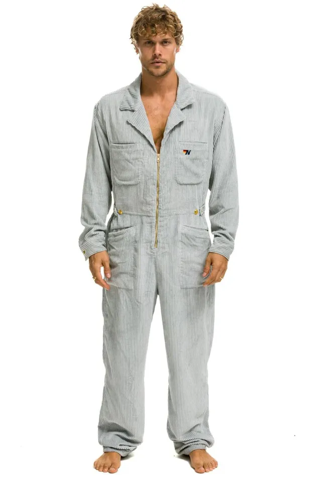 WomenMen Outerwear Aviator Nation UNISEX CORDUROY FLIGHT SUIT 8211 CLOUD