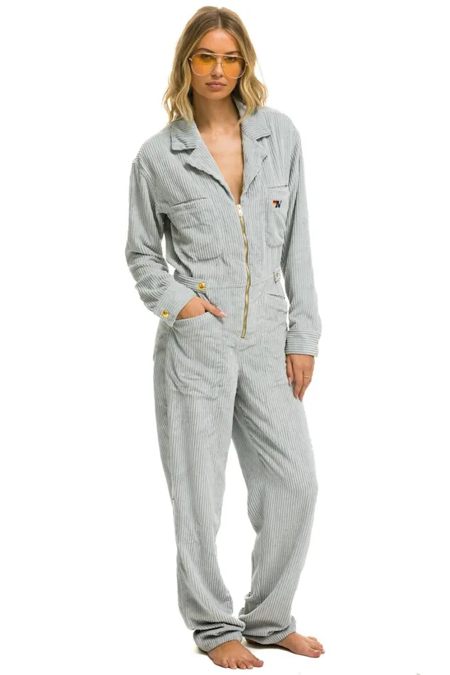 WomenMen Outerwear Aviator Nation UNISEX CORDUROY FLIGHT SUIT 8211 CLOUD