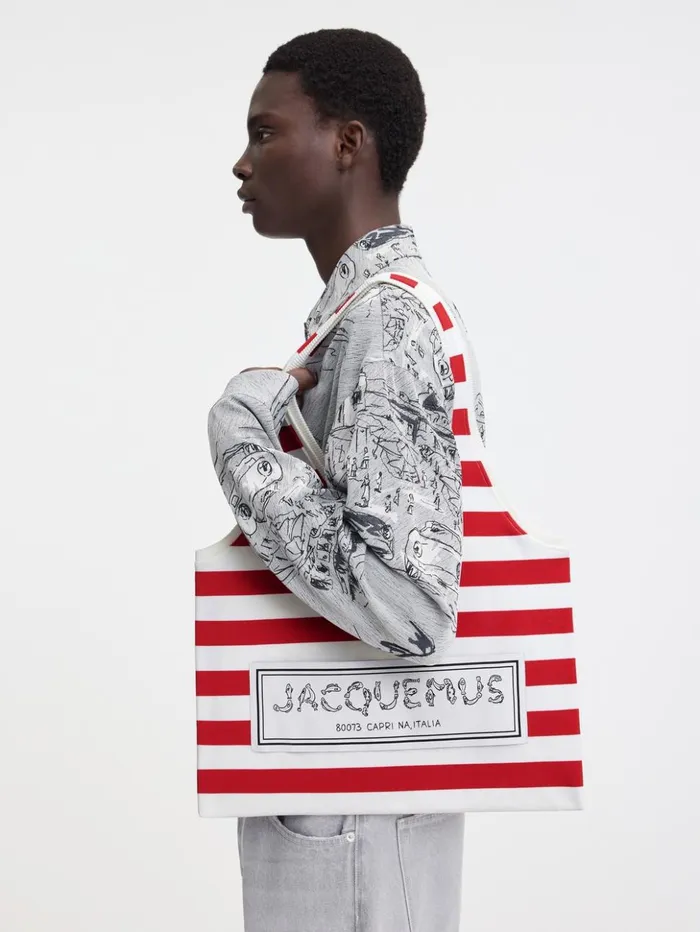 WomenMen Shoulder Bags JACQUEMUS The Marcel Bag Multi Red St Tropez