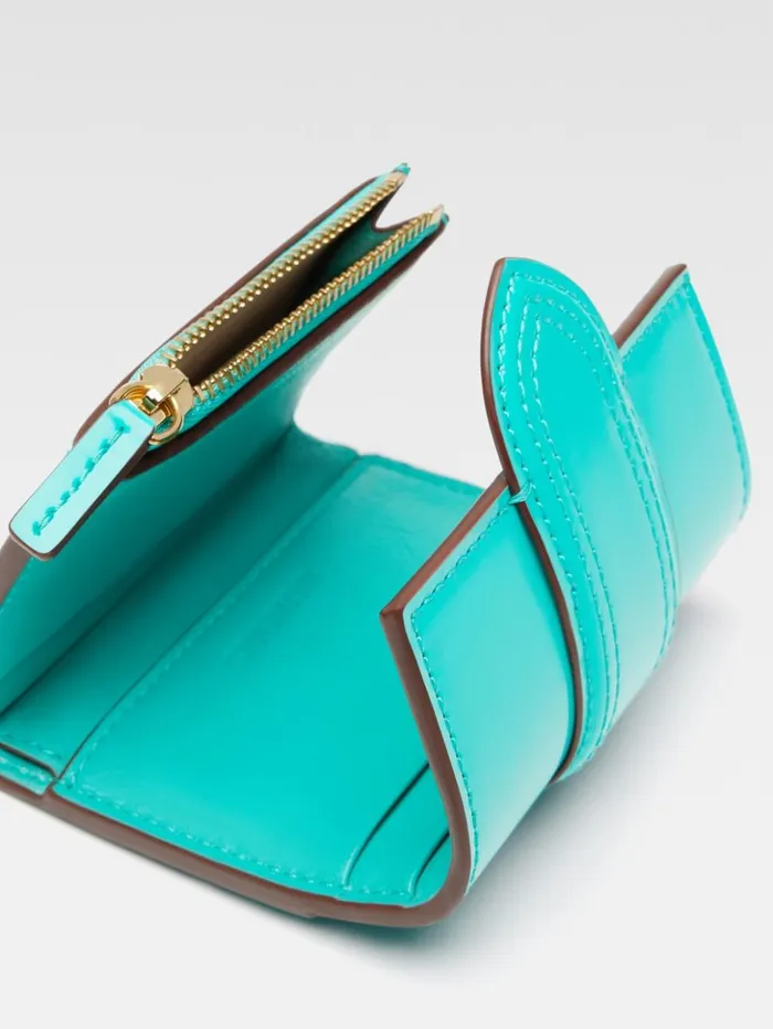 WomenMen Small Leather Goods JACQUEMUS The Bambino Wallet Turquoise WomenMen Small Leather Goods JACQUEMUS The Bambino Wallet Turquoise