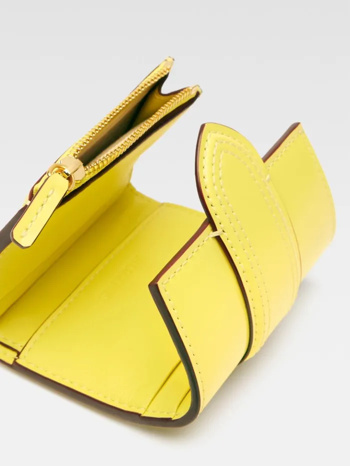 WomenMen Small Leather Goods JACQUEMUS The Bambino Wallet Yellow WomenMen Small Leather Goods JACQUEMUS The Bambino Wallet Yellow