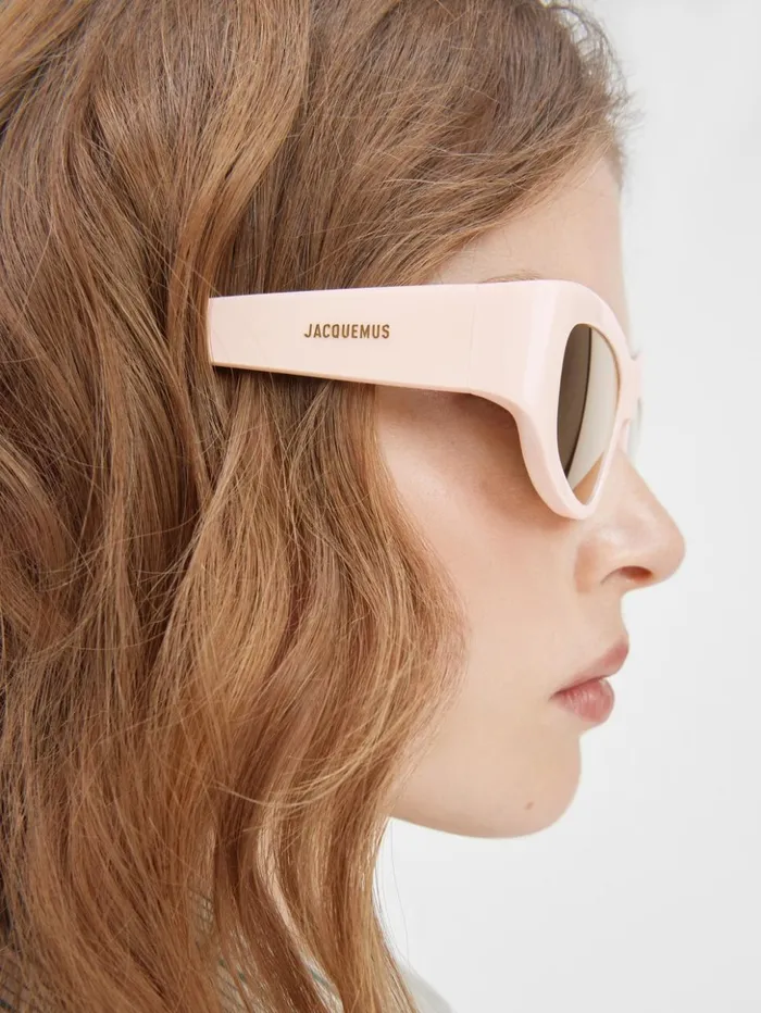 WomenMen Sunglasses JACQUEMUS The Pilota Sunglasses Light Beige WomenMen Sunglasses JACQUEMUS The Pilota Sunglasses Light Beige
