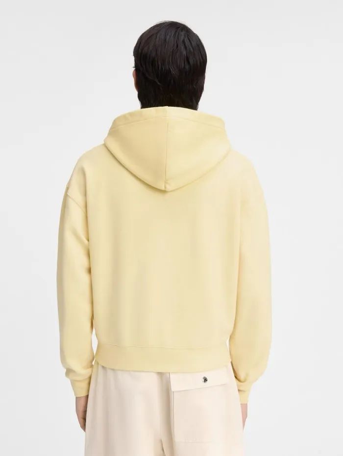 WomenMen Sweatshirts and Joggings JACQUEMUS The Gros Grain Zipped Hoodie Light Yellow