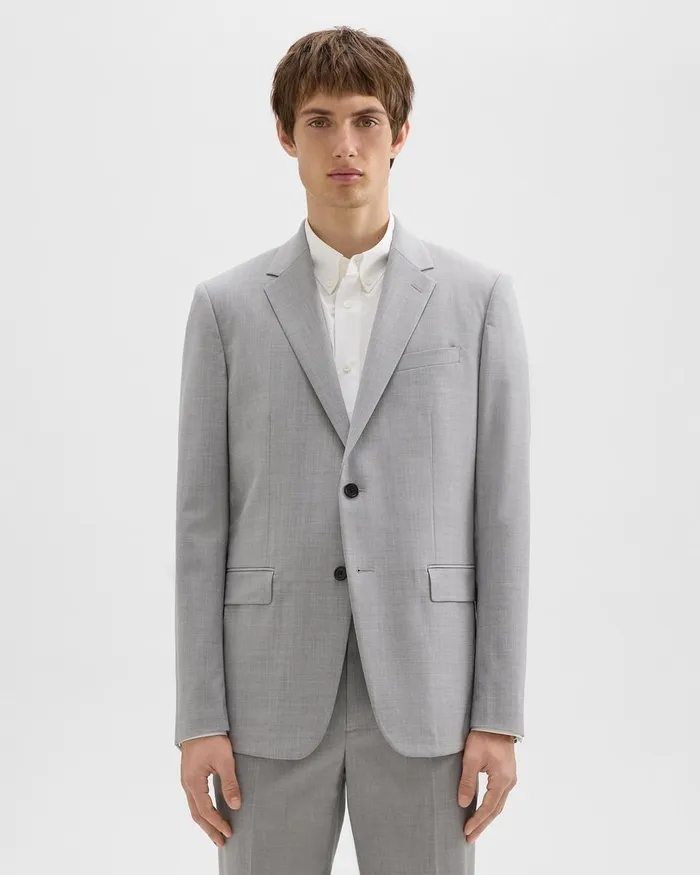 WomenMen Theory Blazers Jackets Chambers Blazer In Stretch Wool Vapor Melange