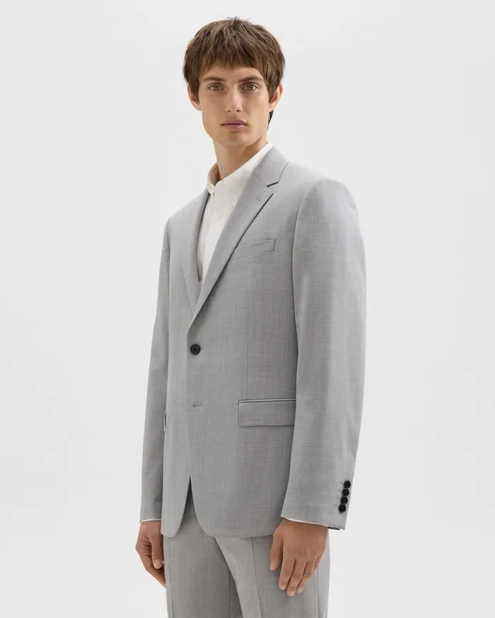 WomenMen Theory Blazers Jackets Chambers Blazer In Stretch Wool Vapor Melange