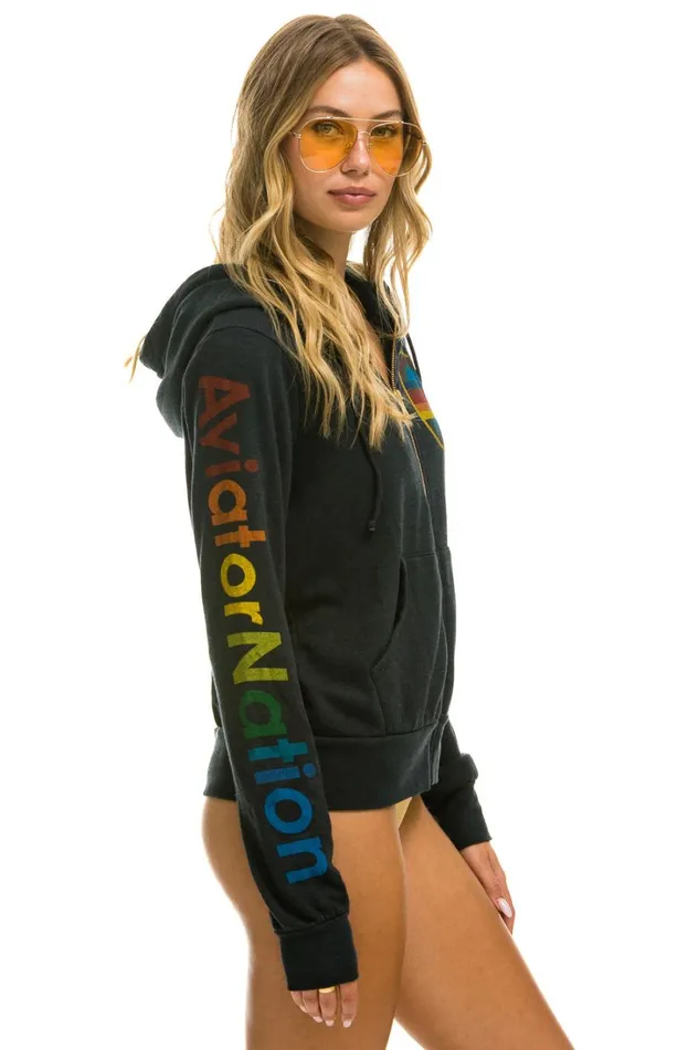 WomenMen Tops Aviator Nation AVIATOR NATION HOODIE 8211 CHARCOAL WomenMen Tops Aviator Nation AVIATOR NATION HOODIE 8211 CHARCOAL