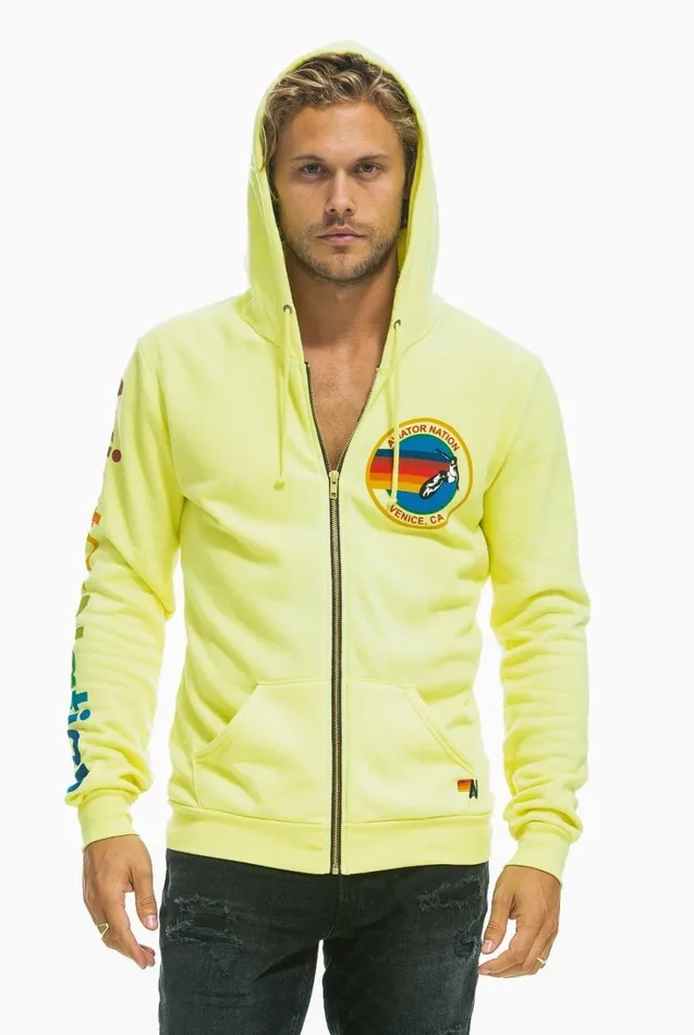 WomenMen Tops Aviator Nation AVIATOR NATION HOODIE 8211 NEON YELLOW WomenMen Tops Aviator Nation AVIATOR NATION HOODIE 8211 NEON YELLOW