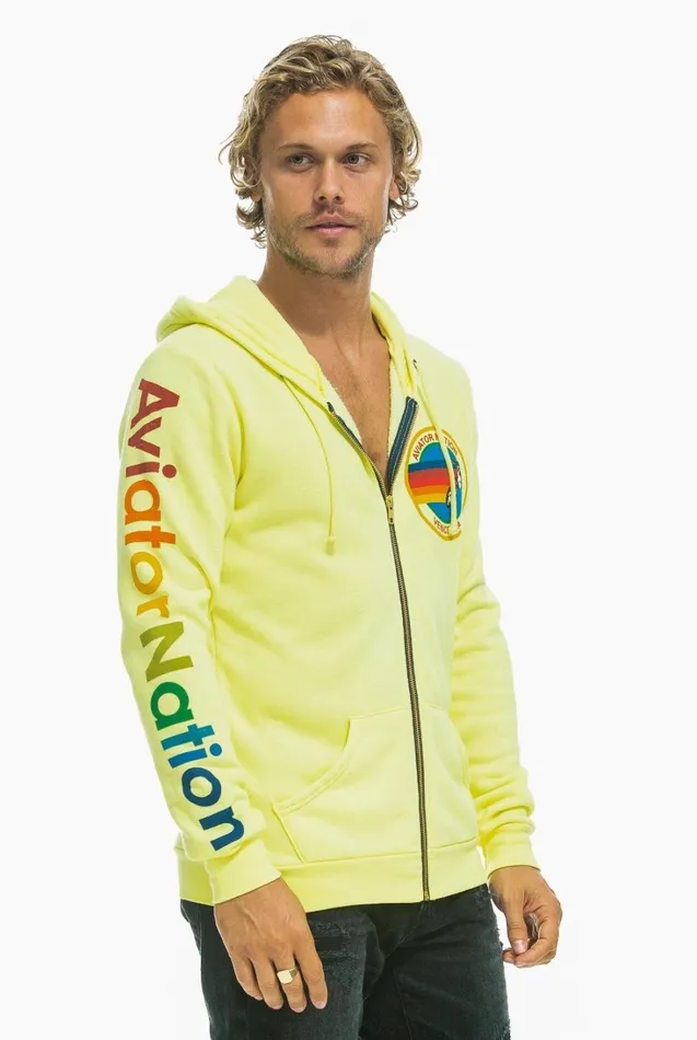 WomenMen Tops Aviator Nation AVIATOR NATION HOODIE 8211 NEON YELLOW WomenMen Tops Aviator Nation AVIATOR NATION HOODIE 8211 NEON YELLOW