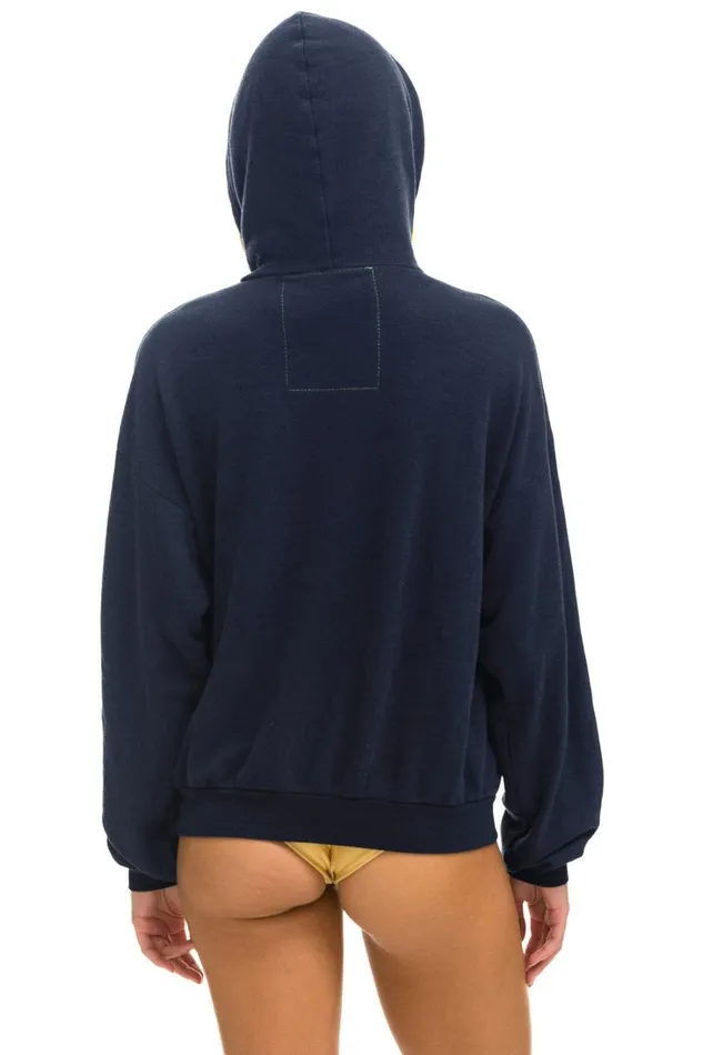 WomenMen Tops Aviator Nation LOGO PULLOVER RELAXED HOODIE 8211 NAVY WomenMen Tops Aviator Nation LOGO PULLOVER RELAXED HOODIE 8211 NAVY