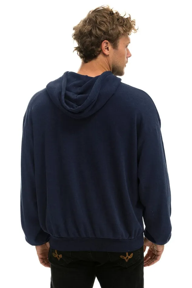 WomenMen Tops Aviator Nation LOGO PULLOVER RELAXED HOODIE 8211 NAVY WomenMen Tops Aviator Nation LOGO PULLOVER RELAXED HOODIE 8211 NAVY