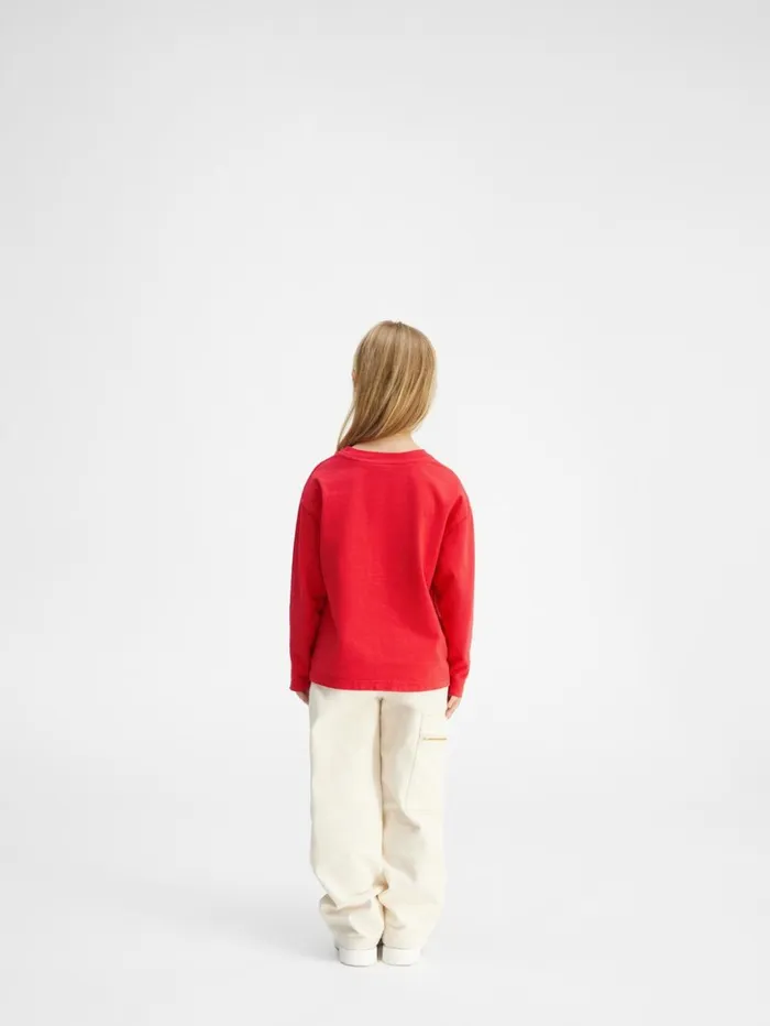 WomenMen Tops JACQUEMUS The Kids039 Longsleeve Tshirt Red