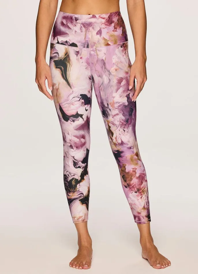 Women Misty Marble Super Soft 78 Legging Multi RBX Active Leggings