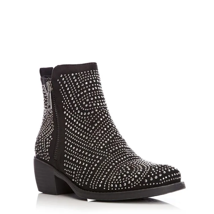 Women Moda In Pelle Black Boots Beria Black Alcantara