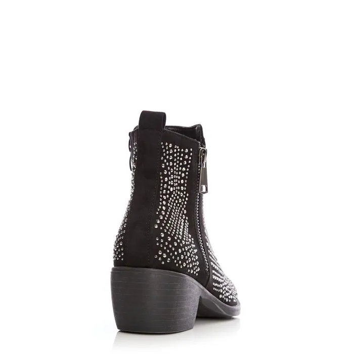 Women Moda In Pelle Black Boots Beria Black Alcantara