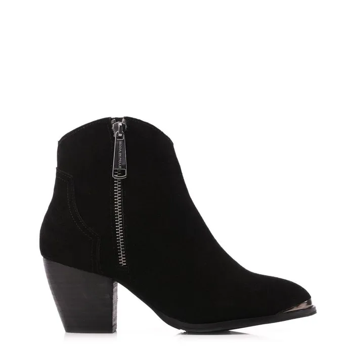 Women Moda In Pelle Black Boots Dania Black Suede