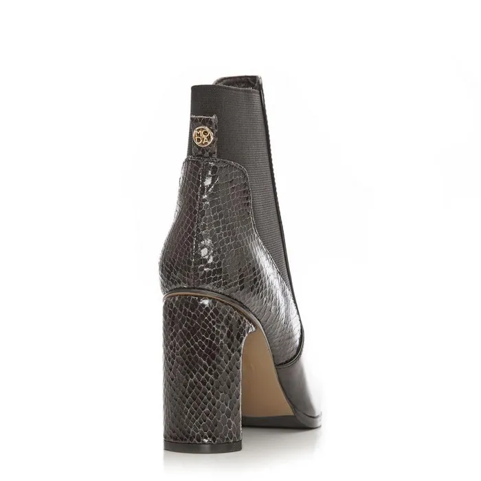 Women Moda In Pelle Black Boots Katiee Black Patent