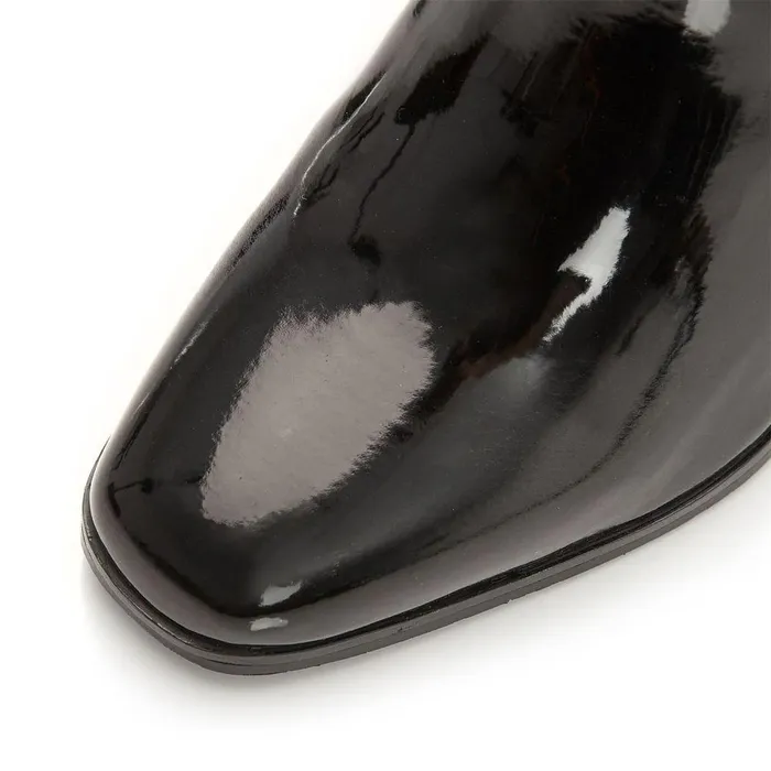 Women Moda In Pelle Black Boots Katiee Black Patent