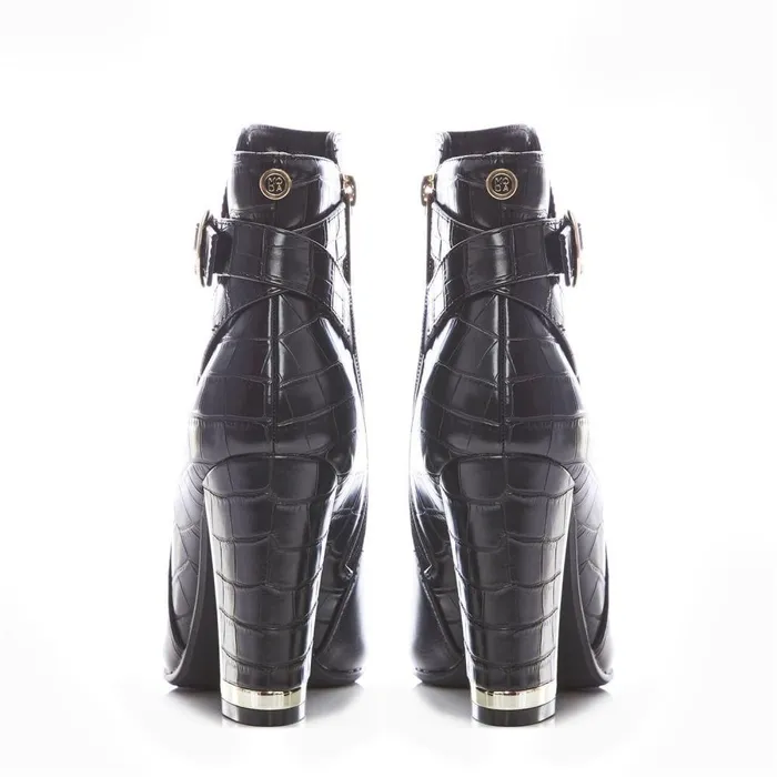 Women Moda In Pelle Black Boots Kirsten Black Porvair