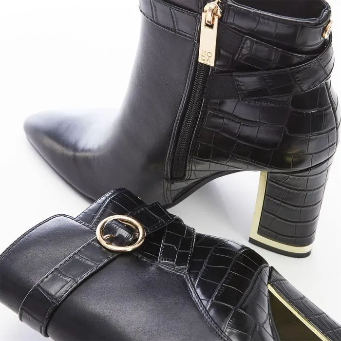 Women Moda In Pelle Black Boots Kirsten Black Porvair