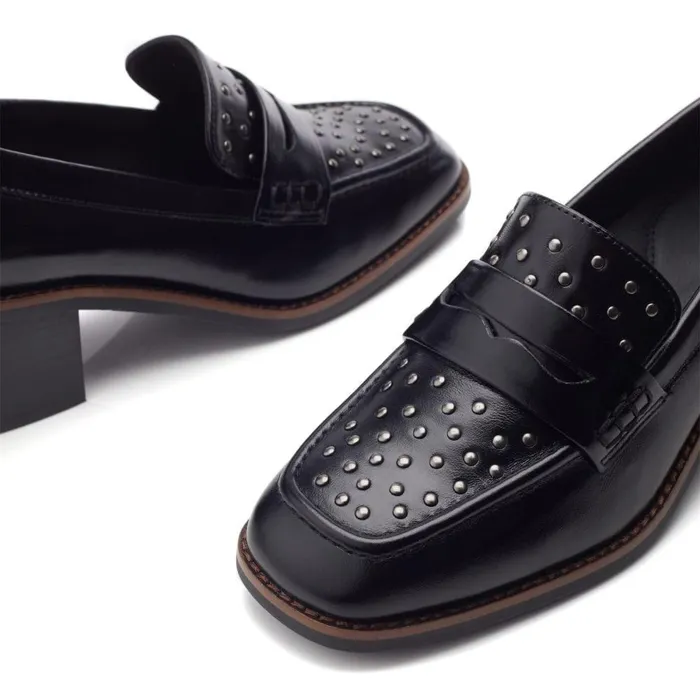 Women Moda In Pelle Casual Shoes Chantily Black Leather