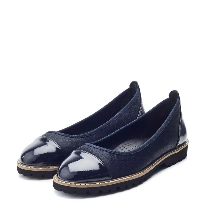 Women Moda In Pelle Casual Shoes Egleton Navy Pony Hair