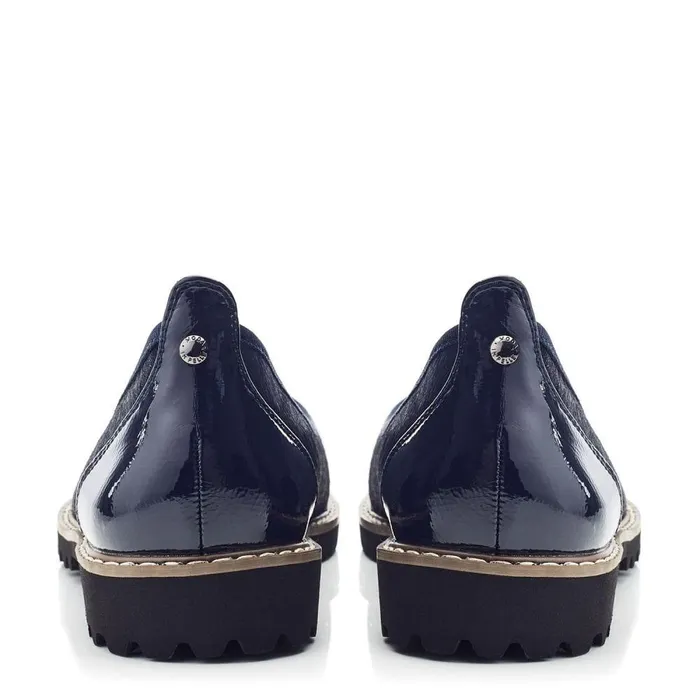 Women Moda In Pelle Casual Shoes Egleton Navy Pony Hair