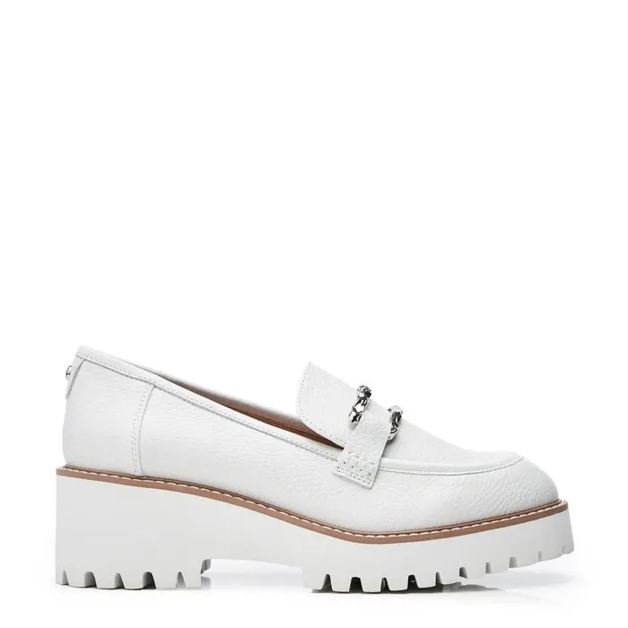Women Moda In Pelle Casual Shoes Faythe White Leather